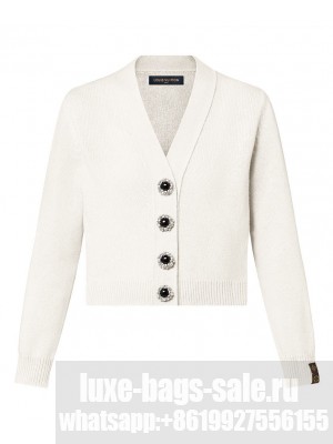 Louis Vuitton Women's Jewel Button Cardigan Cream