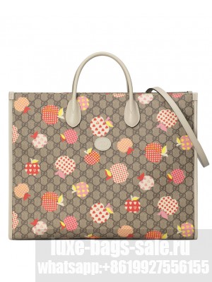 Gucci Les Pommes Large Tote 659980 Cream
