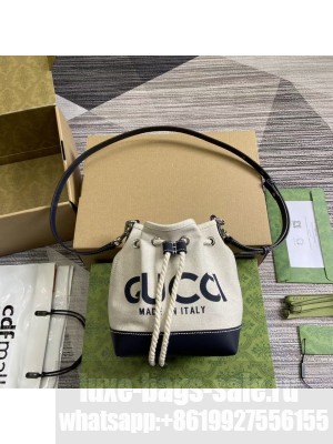 Gucci MINI SHOULDER BAG WITH GUCCI PRINT 777166 black