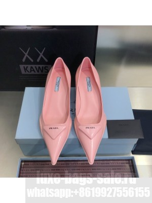 Prada Leather gabardine 3cm Pink pumps 