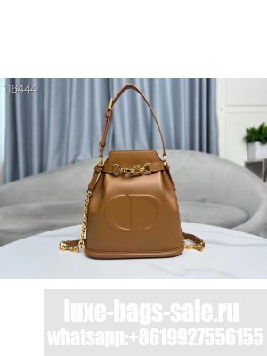 MEDIUM CEST DIOR BAG CD-Embossed Calfskin M2271UBHA  brown