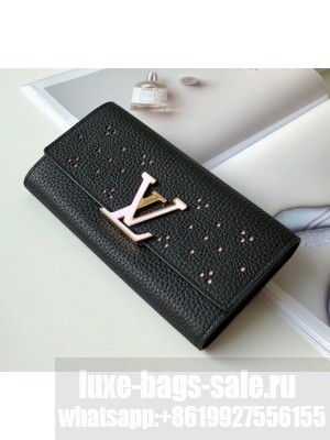 Louis Vuitton Capucines Wallet M62556 Black 