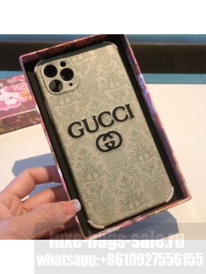 Gucci Embroidered iPhone Case Green  2021 Collection