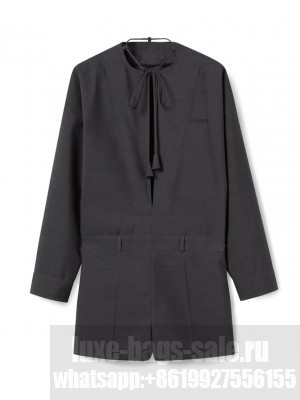 Gucci Women's Wool Mini Jumpsuit Black