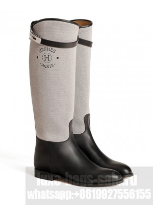 Hermes Women's Jumping Boot Cream