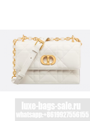 Dior MISS CARO MINI BAG Macrocannage Lambskin S5169UD Latte
