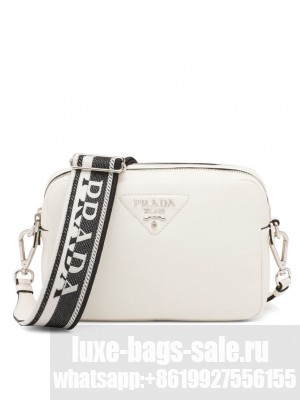Prada Leather Bag With Shoulder Strap Cream