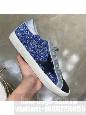 Golden Goose GGDB Sequins Sneaker Blue Spring/Summer 2021 Collection 11