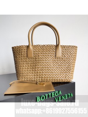 Bottega Veneta Small Cabat 730297 light brown