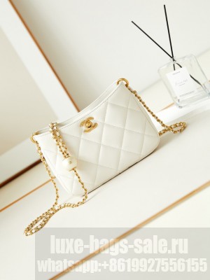 Chanel SMALL MESSENGER BAG AS4859 white