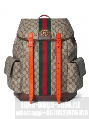 Gucci Ophidia Gg Medium Backpack 598140 Orange