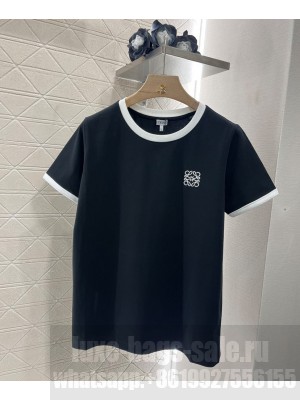 Loewe Women's Embroidered T-shirt Black