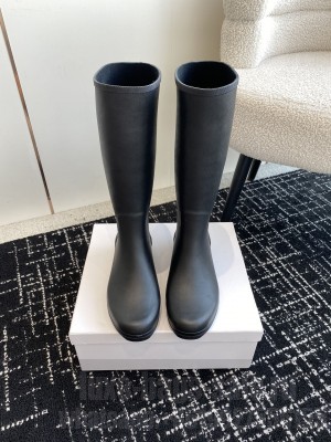 CELINE HIGH RAIN BOOTS IN NATURAL RUBBER