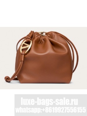 VALENTINO VLOGO POUF Sheepskin WB0N74 brown