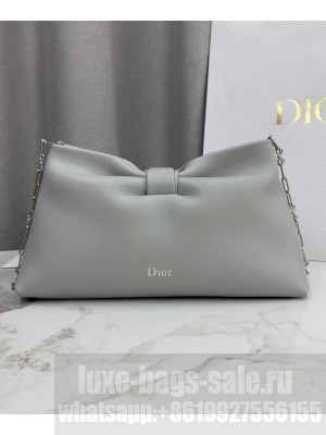 Christian Dior Medium Dior Bow Handbag Gray