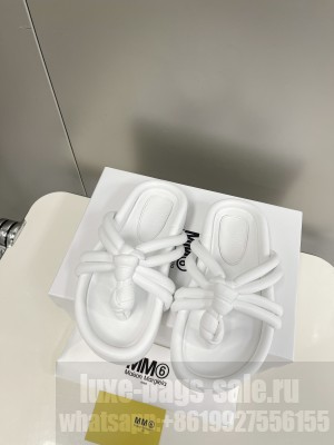 Maison Margiela mm6 flip flop sandals White 2022 Collection
