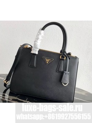 Prada Galleria Small Saffiano Leather Bag 1BA863 Black