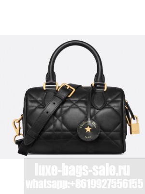 Dior Groove 20 Bag Black Macrocannage Calfskin M1364U
