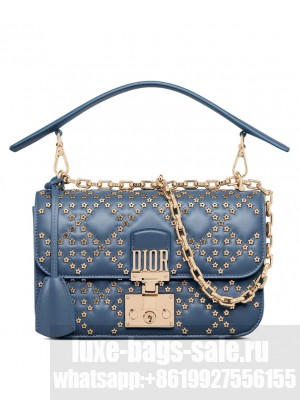 Christian Dior Small Dior Addict Bag Blue
