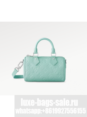 Louis Vuitton Nano Speedy M82342 Pearly Lagoon Turquoise