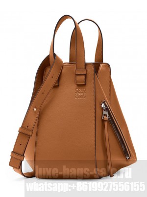 Loewe Hammock Drawstring In Classic Calfskin Coffee