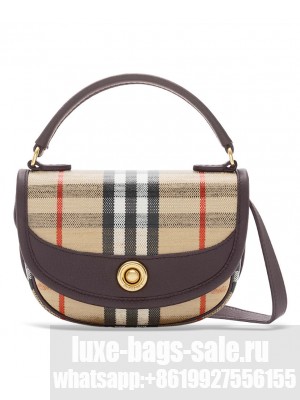 Burberry Mini Highlands Bag Dark Coffee