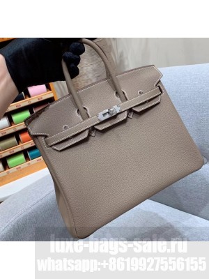 Hermes Birkin 25cm Bag in Original Togo Leather Elephant Gray