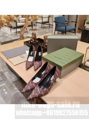 Gucci x Balenciaga 65mm/100mm the Hacker Project Square Knife Pump Coffee 2022 Collection