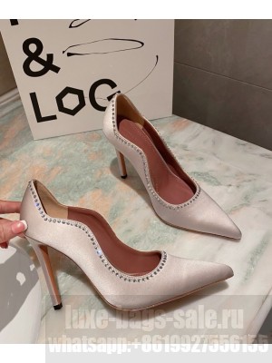Amina Muaddi                                                                                        Romy pump beige