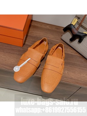 Hermes Echo Loafers Brown