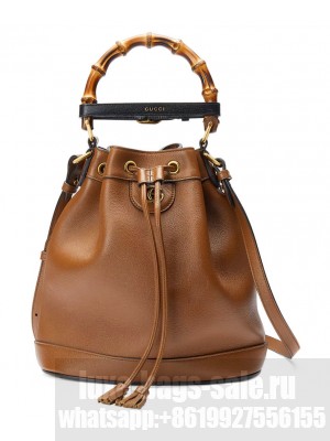 Gucci Diana Small Bucket Bag 724652 Coffee