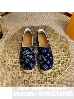 Louis Vuitton Bidart Espadrilles in Blue Monogram Tapestry Denim 2021 (For Women and Men) Collection
