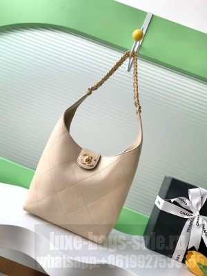 Chanel HOBO HANDBAG AS5403 Beige