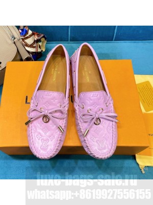Louis Vuitton 1A3QO2 Gloria Monogram Leather Flat Loafer Purple 2021 Collection