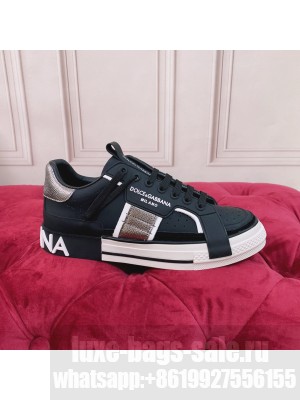 DOLCE & GABBANA UNISEX CALFSKIN 2.ZERO CUSTOM LOW-TOP SNEAKERS WITH CONTRASTING DETAILS 2022 COLLECTION 03