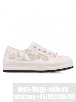 Christian Dior Women's Walk'n'Dior Platform Sneaker Golden