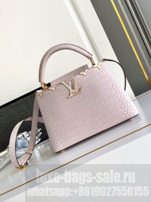 Louis Vuitton Capucines Crocodile pattern BB M86154 PINK