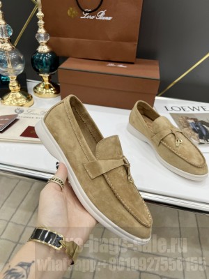 Loro Piana Unisex Summer Charms Walk Moccasin Suede Calfskin 2022 Collection 04