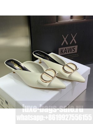 Dior Mule 4.5cm Lambskin White