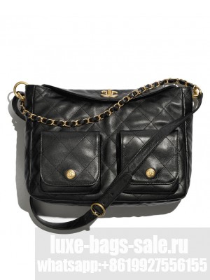 Chanel Large Hobo Bag AS4668 Black