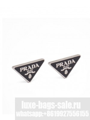 Prada Women's Symbole Earrings Black
