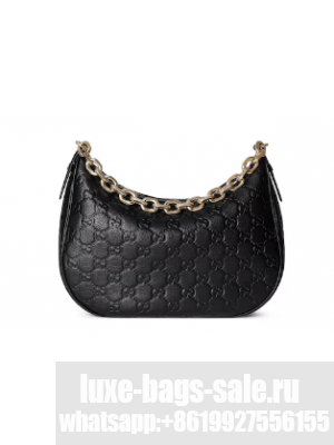 Gucci GG EMBLEM MEDIUM SHOULDER BAG 820453 black