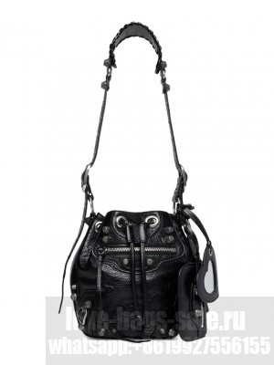 Balenciaga Le Cagole XS Bucket Bag Black