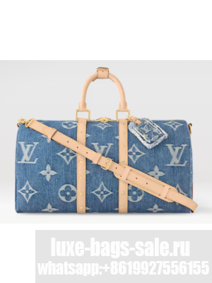 Louis Vuitton Keepall Bandouliere 45 NEW M24315 Denim Blue