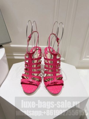 TOM STAMPED CROCODILE LEATHER CARINE SANDAL 06