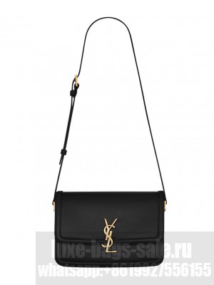 Saint Laurent Solferino Medium Satchel 6343050 Black