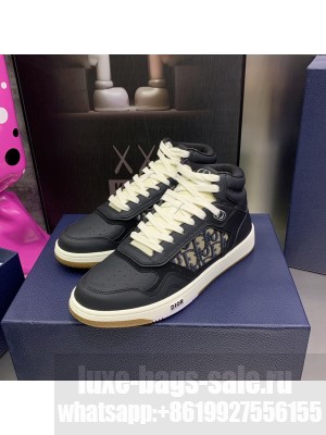 Dior Unisex B27 High-Top Sneaker Smooth Calfskin with Dior Oblique Jacquard 2023 041