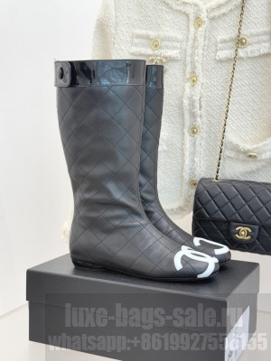 Chanel Quilted CC Lambskin High Boot 07