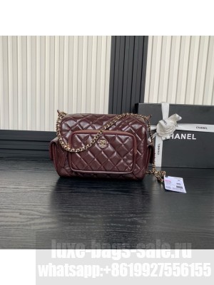 Chanel CAMERA CASE AS5156 Burgundy