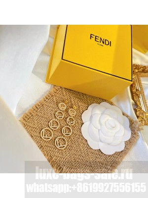 Fendi Earrings Crystal F Is Fendi 2022 Collection 02